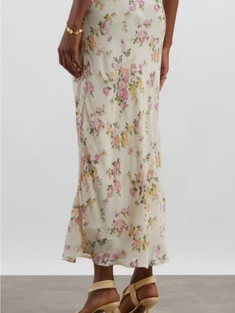 Reformation Floral Layla Posy Chiffon Maxi Skirt Sz 12 NWT - Picture 6 of 7